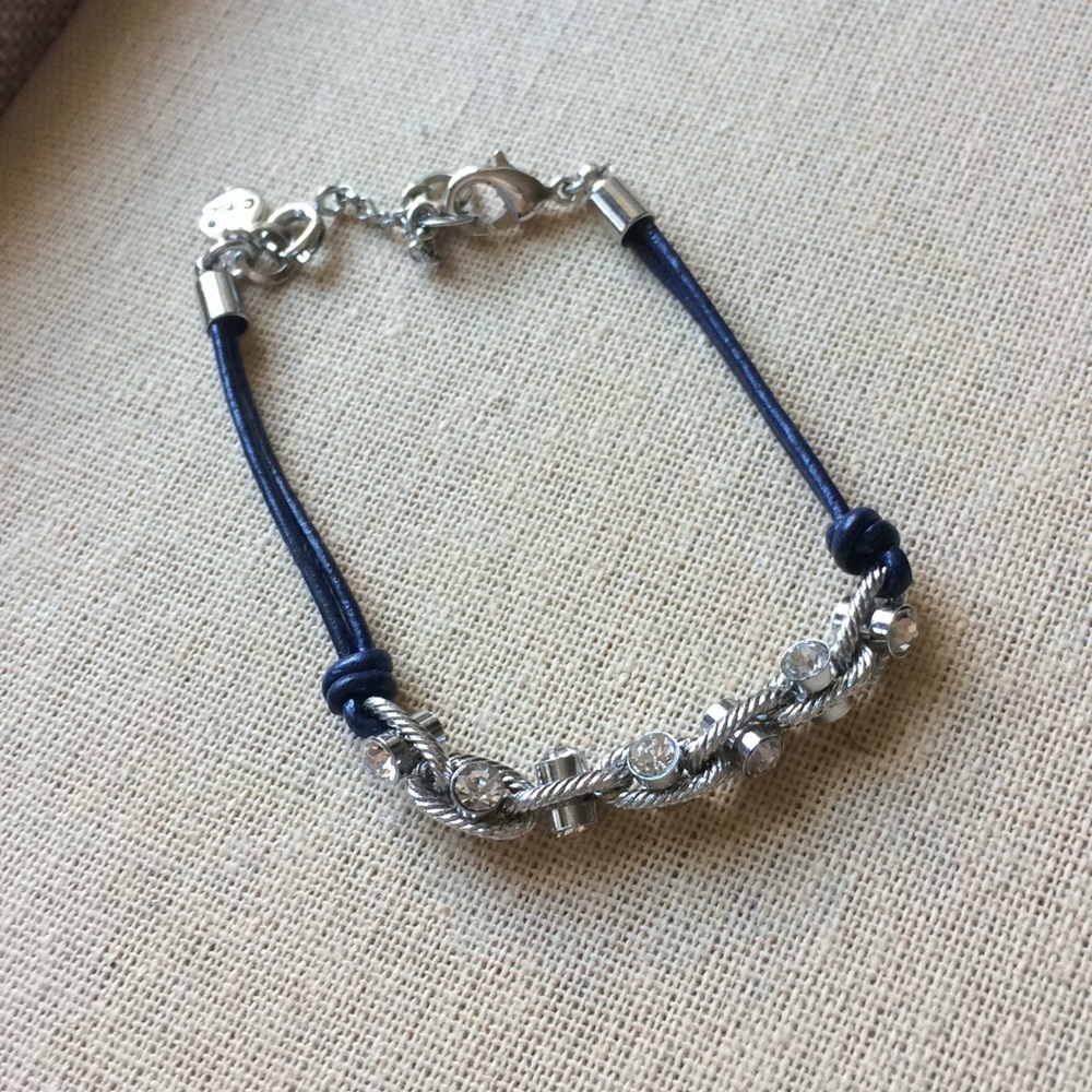 Chloe+Isabel bracelet. Navy blue with sparkles.